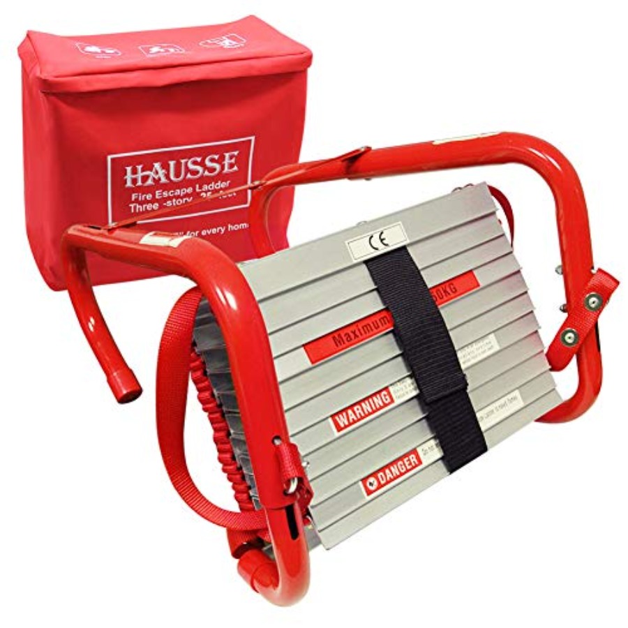 Fire Escape Ladder - Retractable 3 Story Fire Escape Ladder,