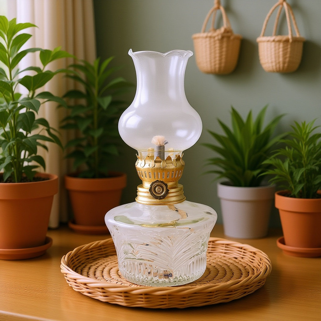 Power Outage Light - Retro Lamp Vintage Glass Oil Lantern