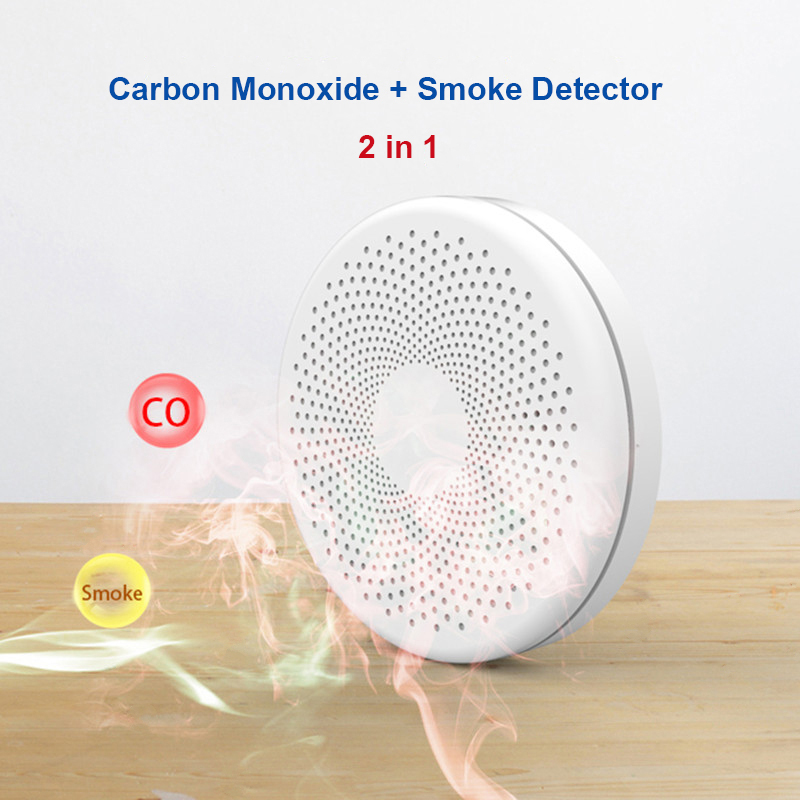 2 in 1 Version WiFi Tuya Smart - Smoke Detector Interconnected recension och pris