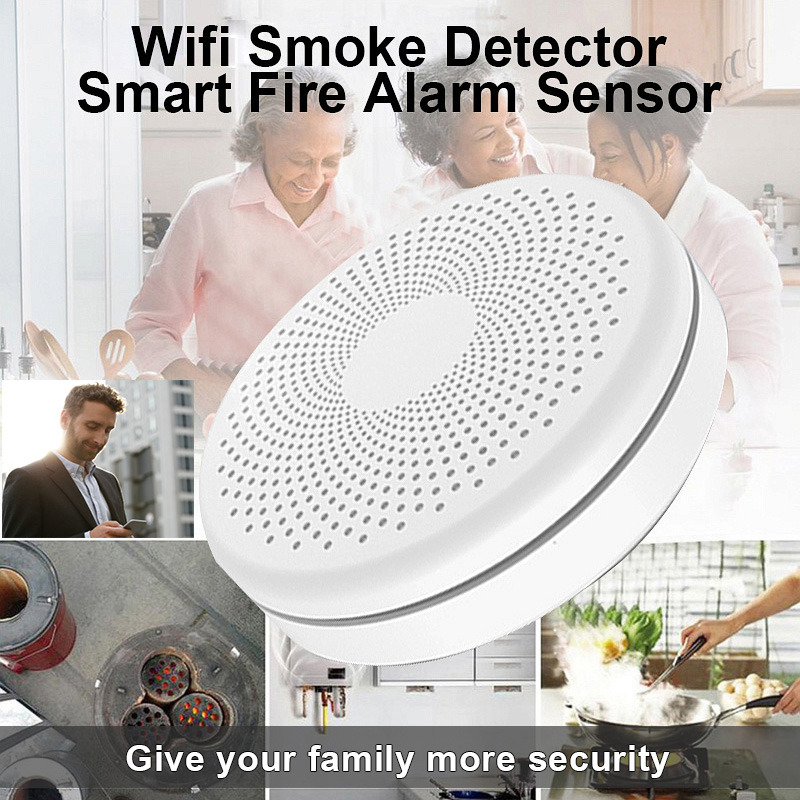 2 in 1 Version WiFi Tuya Smart - Smoke Detector Interconnected recension och pris