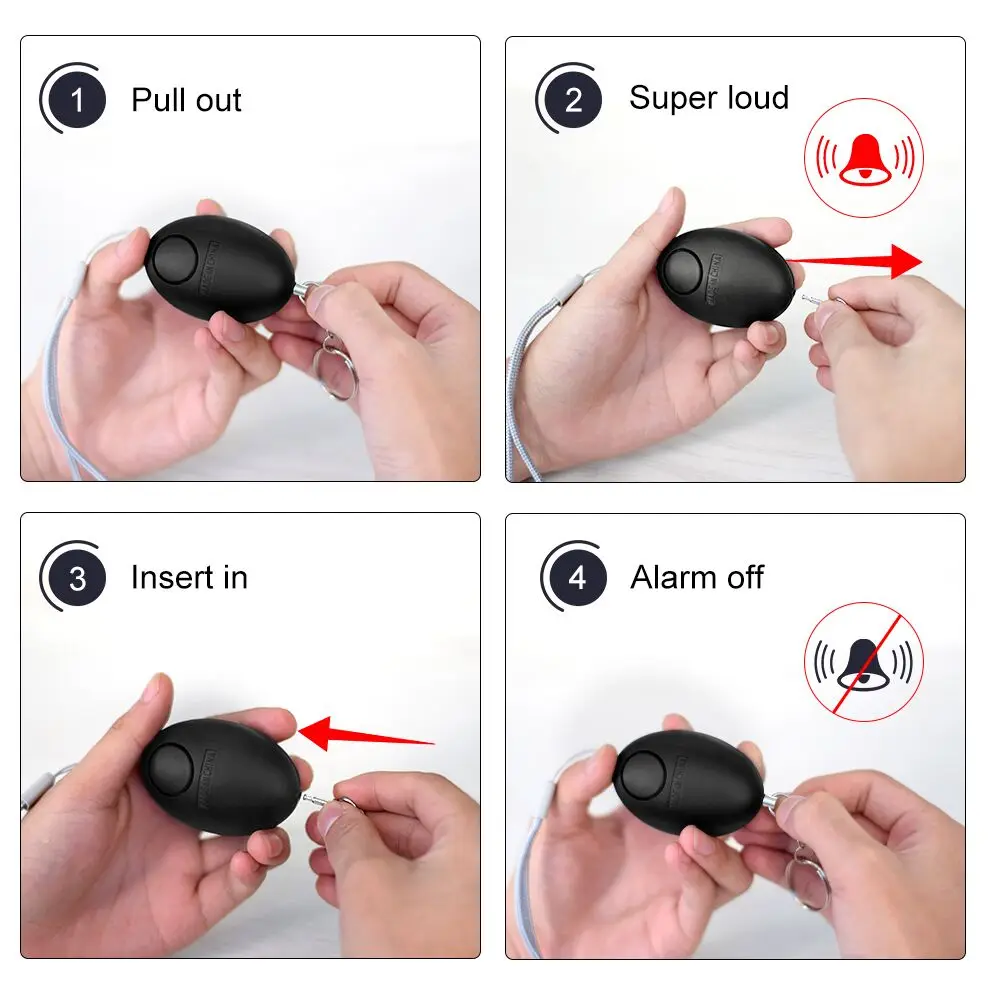 Cheap Self Defense Alarm 120dB - Personal Alarm Keychain recension och pris