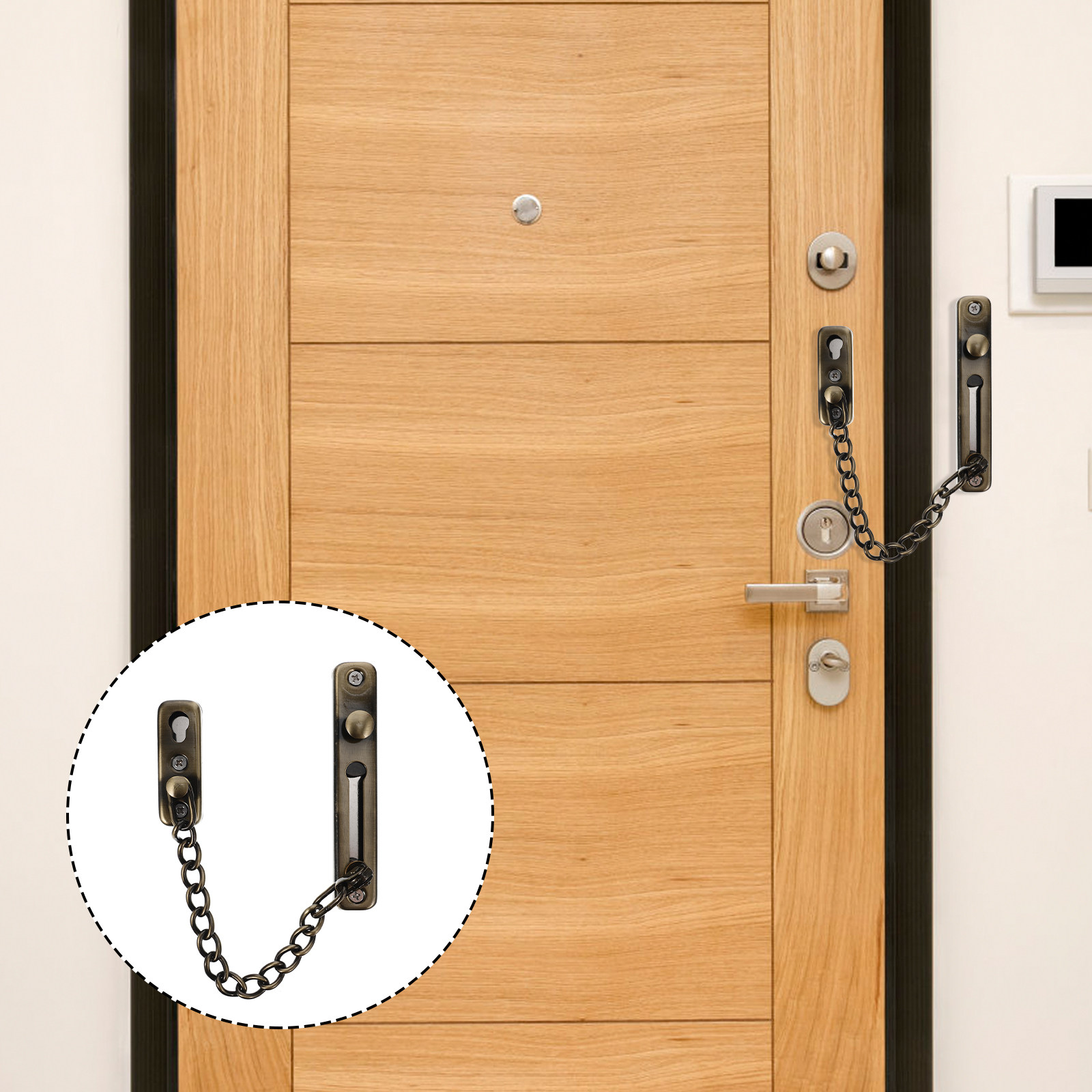 Drill-Free Stainless Steel Doo - Security Chain Door recension och pris
