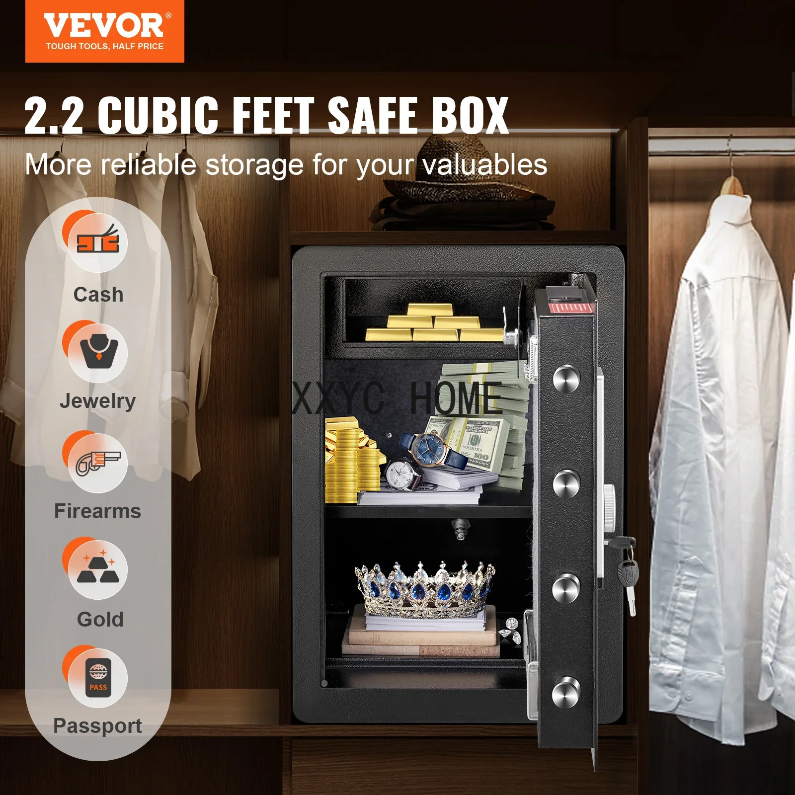 Electric Safe 2.2/1.8 Cubic Fe - Fire Safe Document recension och pris