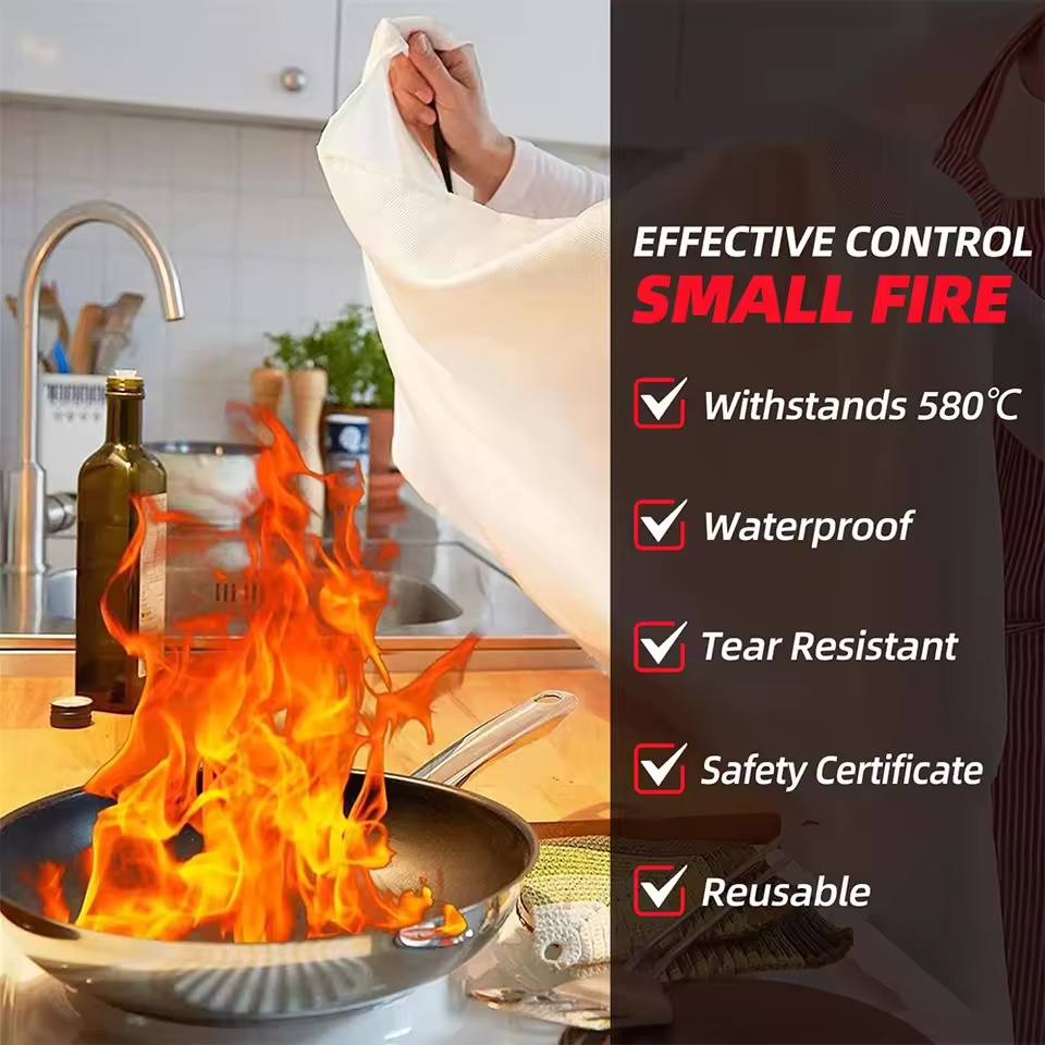 1mx1m Fire Blanket Emergency E - Fire Blanket Kitchen recension och pris