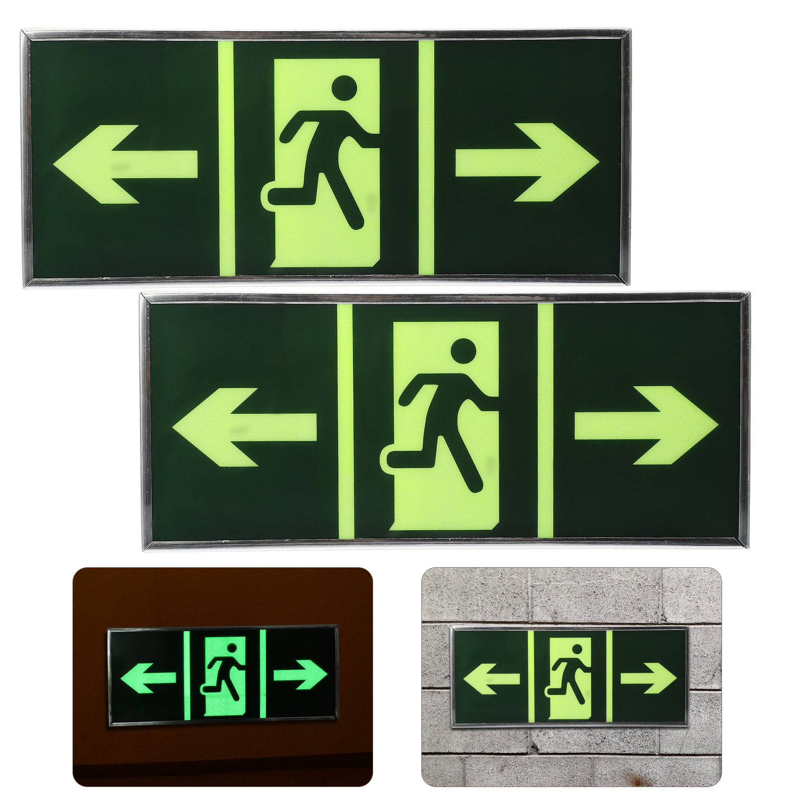 2Pcs Luminous Emergency Exit S - Emergency Exit Sign recension och pris