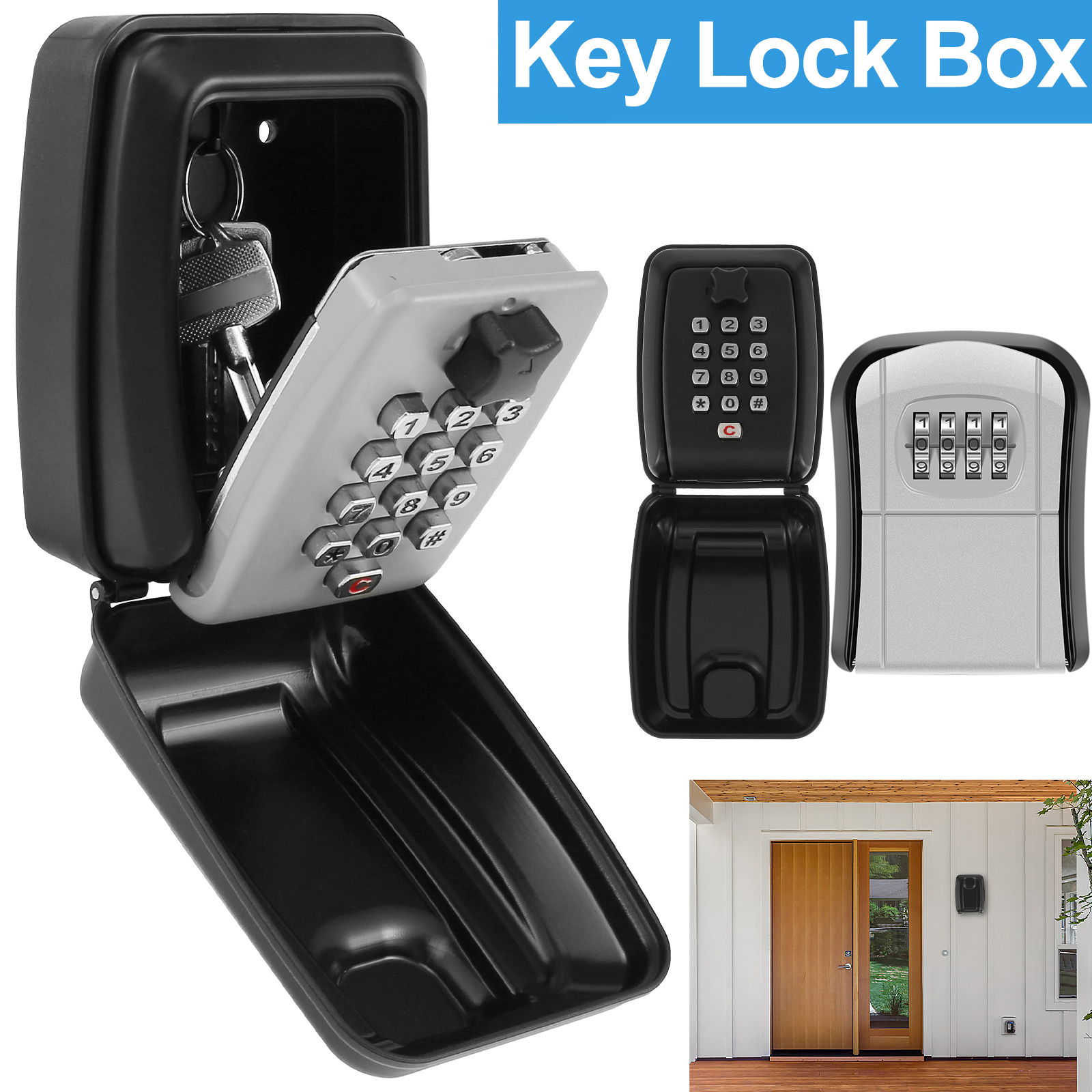 Key Lock Box Wall-Mount Secret - Lockbox Key Secure recension och pris
