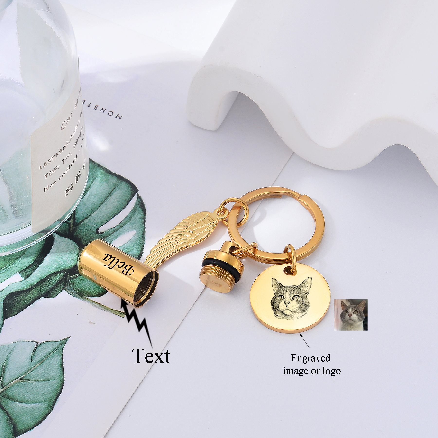 Personalized Cylinder Urn Keyc - Personal Alarm Keychain recension och pris