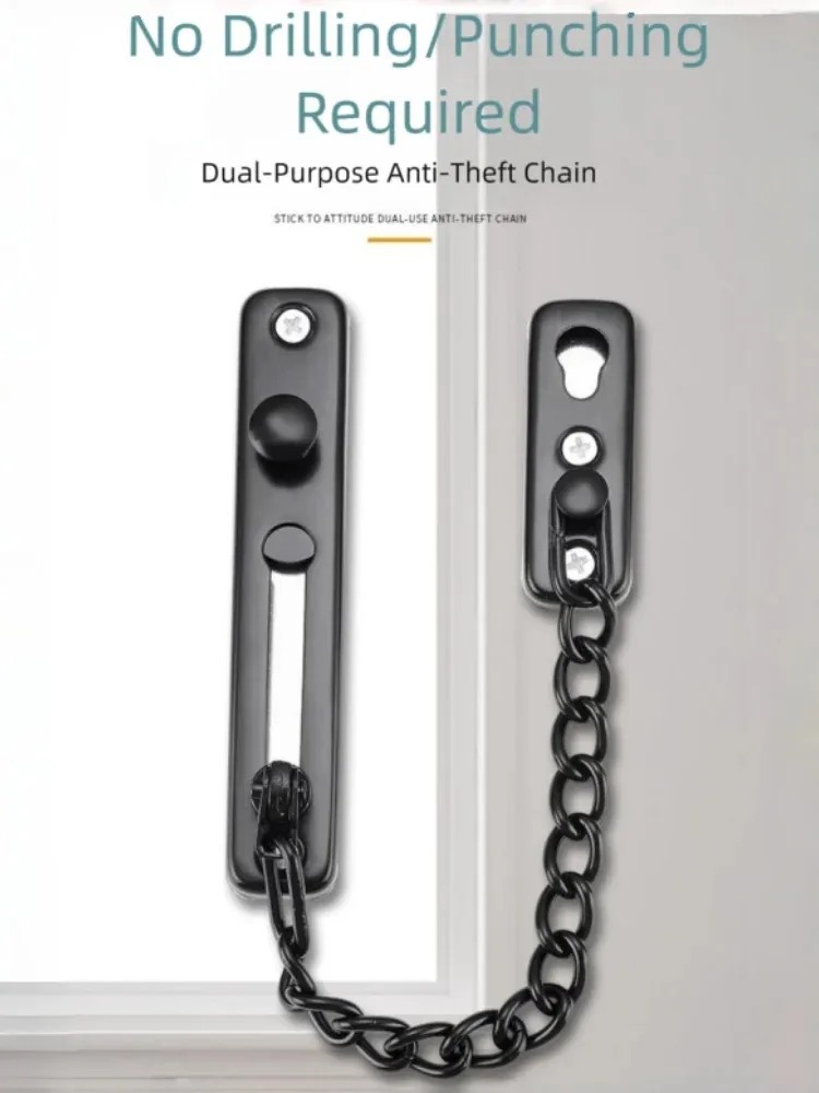 Multi-Color Stainless Steel An - Security Chain Door recension och pris