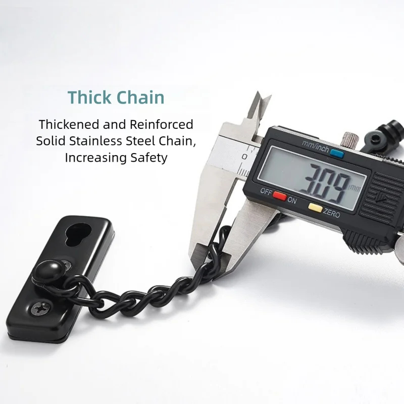 Multi-Color Stainless Steel An - Security Chain Door recension och pris