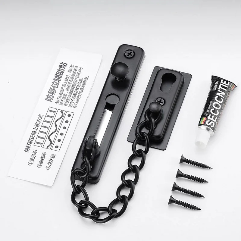 Multi-Color Stainless Steel An - Security Chain Door recension och pris