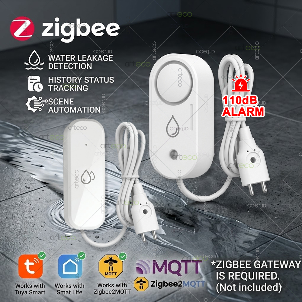 Zigbee Water Leak Sensor Flood - Water Alarm Sensor recension och pris