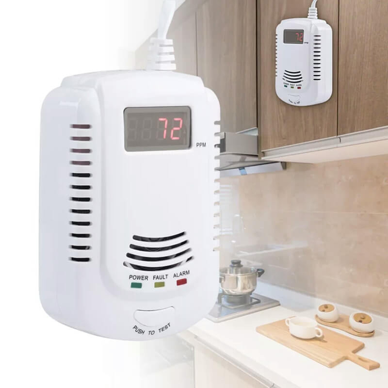 2 in 1 Gas Detector, Plug-in H - Co Detector Plug recension och pris