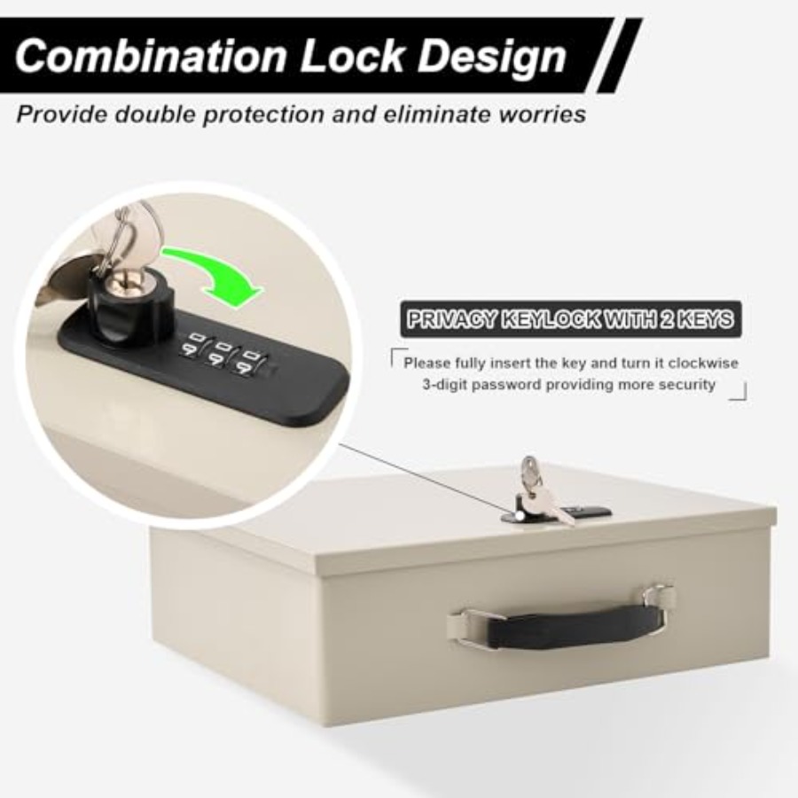 Fireproof Document Box with Ke - Fire Safe Document recension och pris