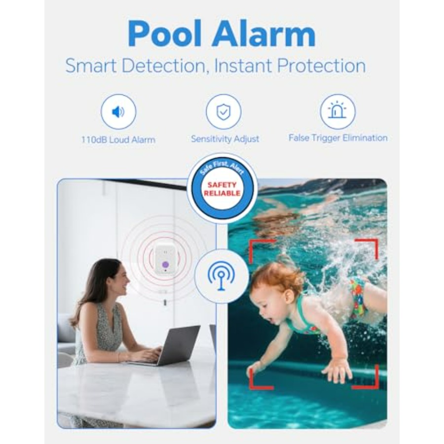 Pool Alarm for inground above  - Pool Alarm Float recension och pris