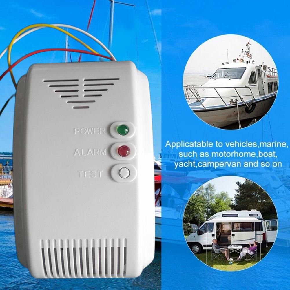 Propane Butane Sensor 12V Gas  - Smoke Detector Interconnected recension och pris