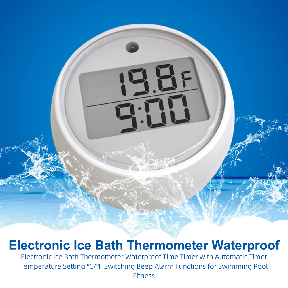 1PC Ice Bath Thermometer with  - Pool Alarm Float recension och pris