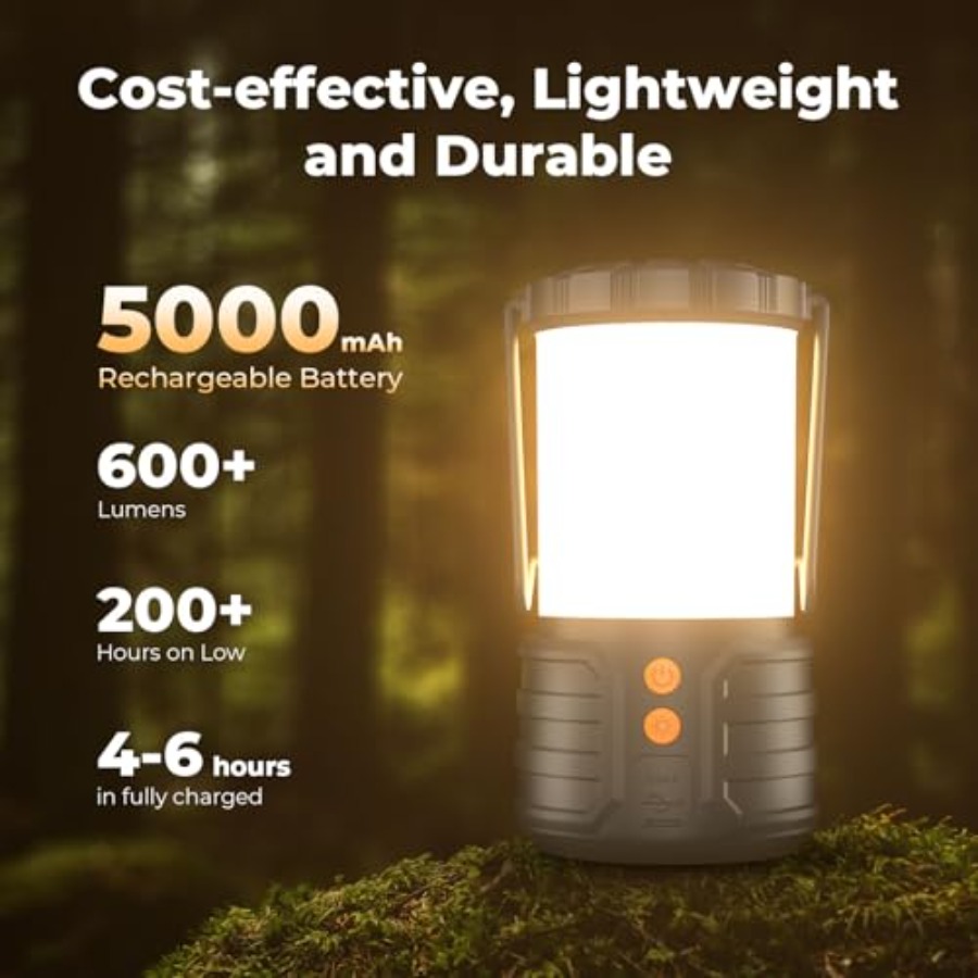 Camping Lantern, 5000mAh Recha - Power Outage Light recension och pris