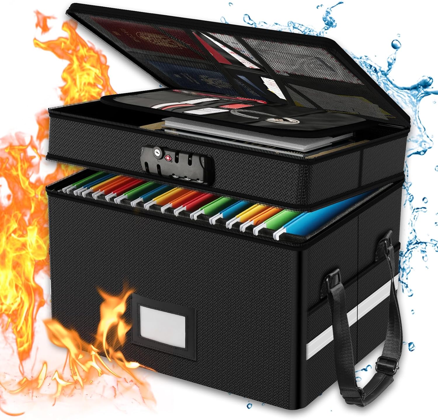 Fireproof Document Box with Lo - Fire Safe Document recension och pris