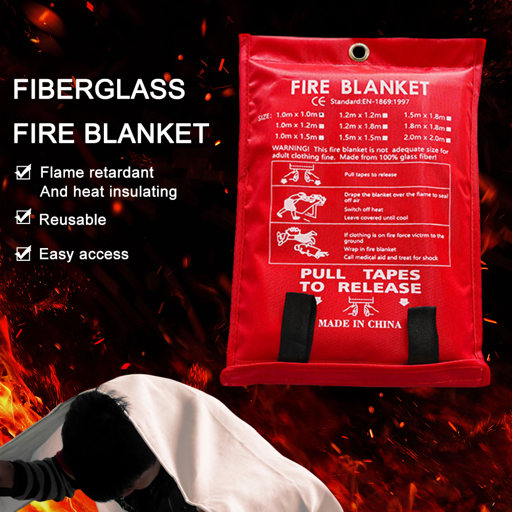 Fire Blanket Fiberglass Fire B - Fire Blanket Kitchen recension och pris