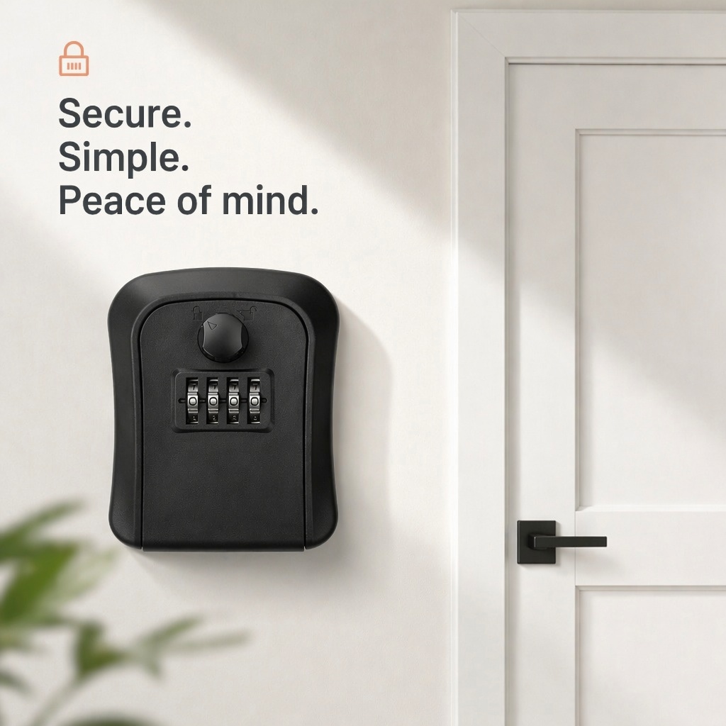 Key Lock Box Wall Mount Lockbo - Lockbox Key Secure recension och pris