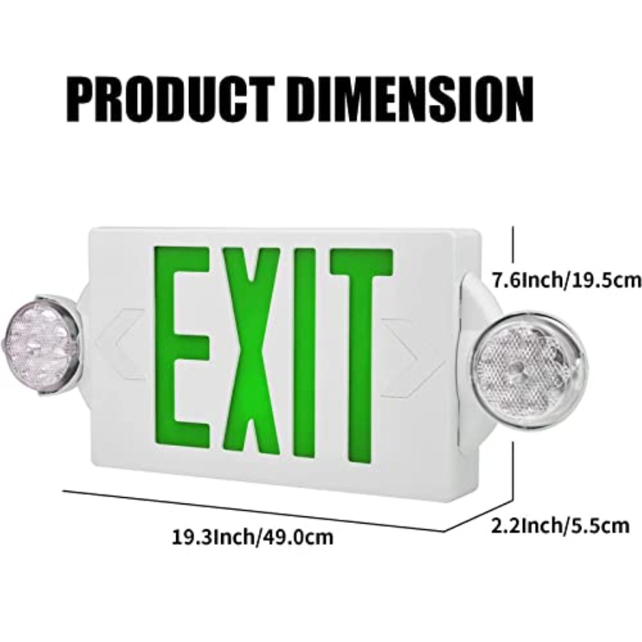 Emergency Exit Light, Adjustab - Emergency Exit Sign recension och pris