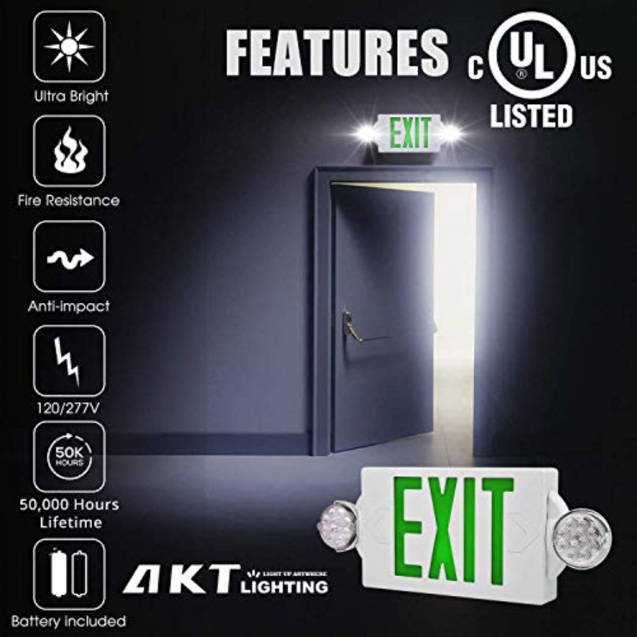 Emergency Exit Light, Adjustab - Emergency Exit Sign recension och pris