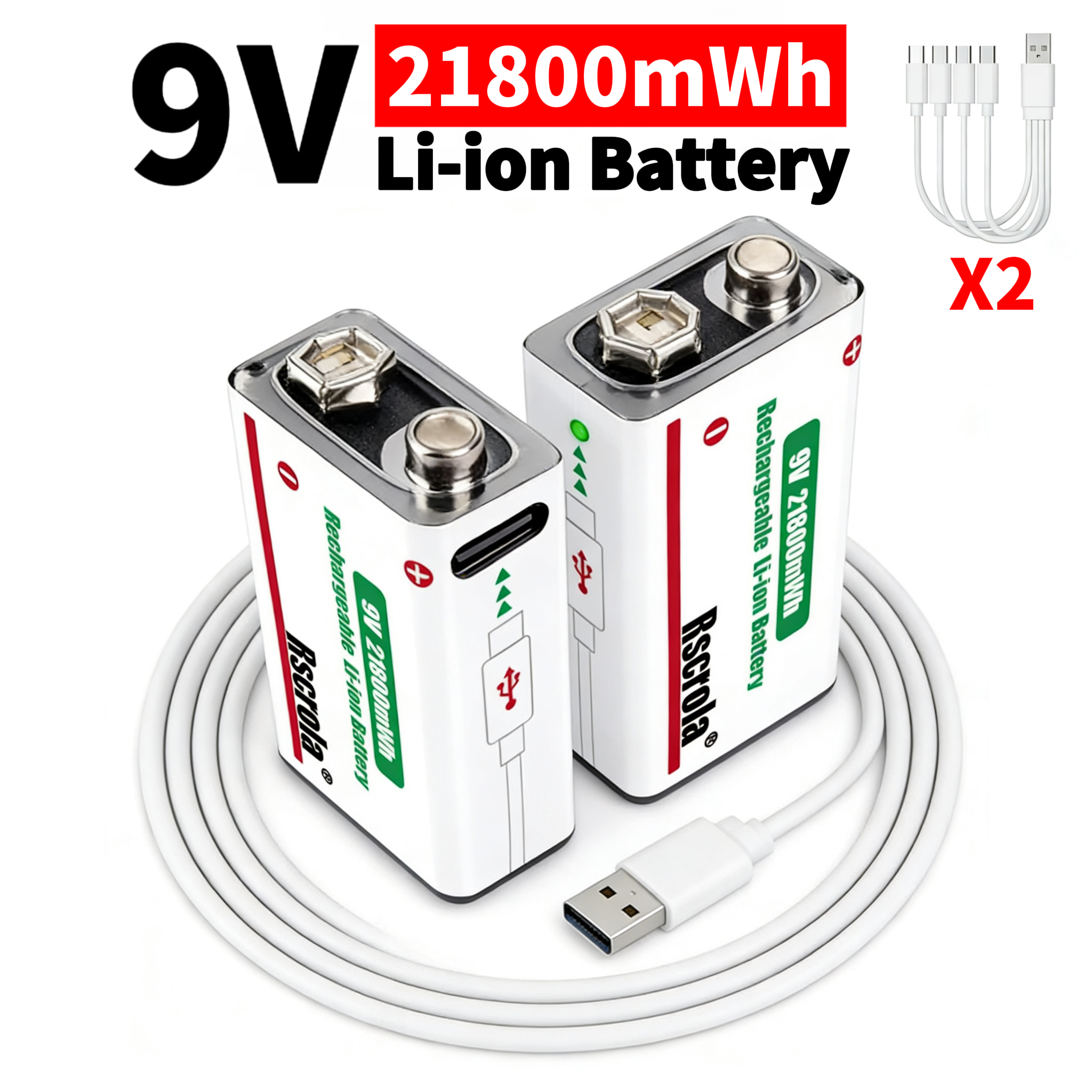 Long-Lasting 9V Rechargeable L - Smoke Detector Interconnected recension och pris