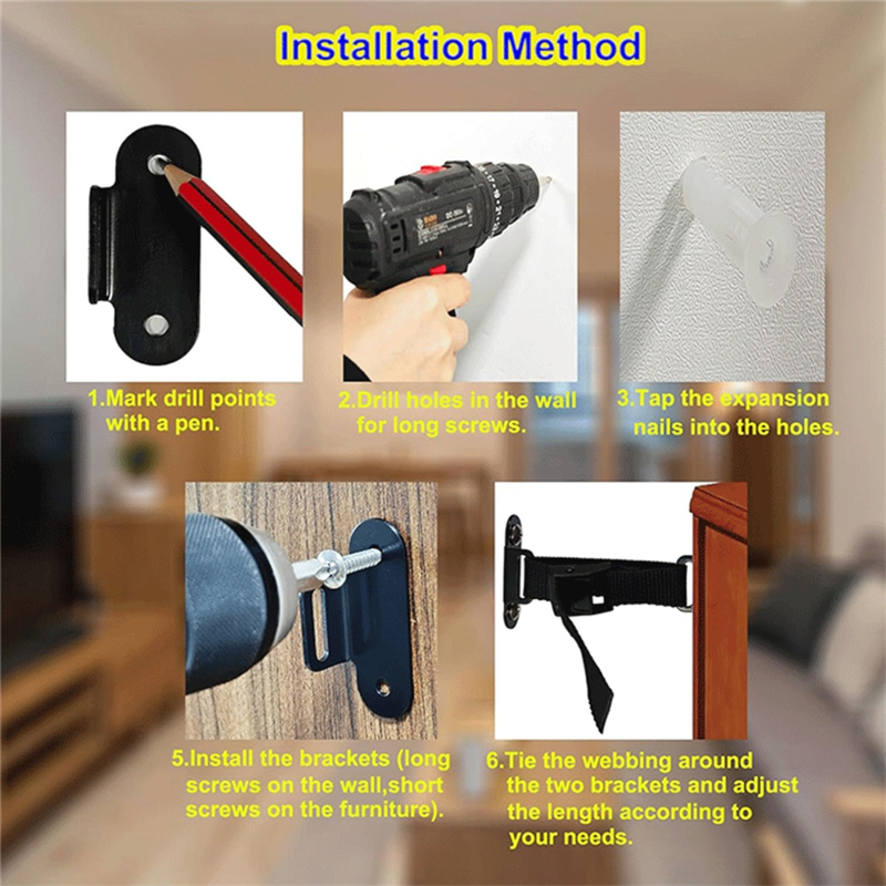 Fresh Anti Tip Furniture Ancho - Earthquake Anchor Strap recension och pris