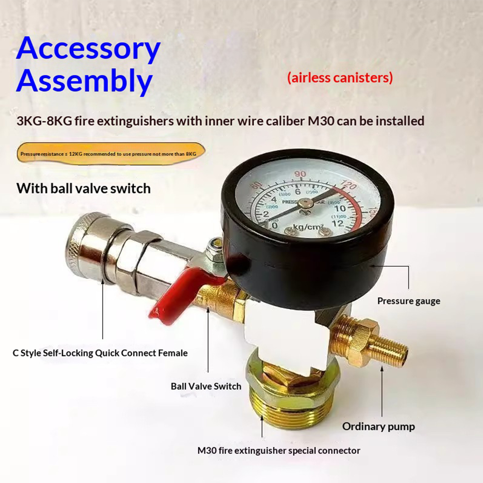 Small Air Tank Pressures Adapt - Fire Extinguisher Small recension och pris