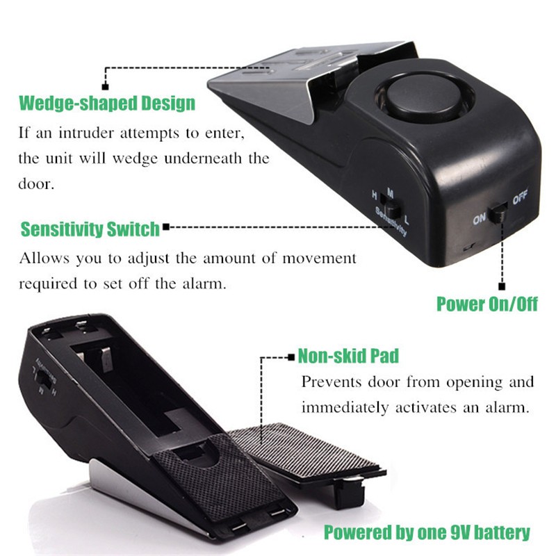 KERUI 125DB Anti-theft Burglar - Door Stop Alarm recension och pris