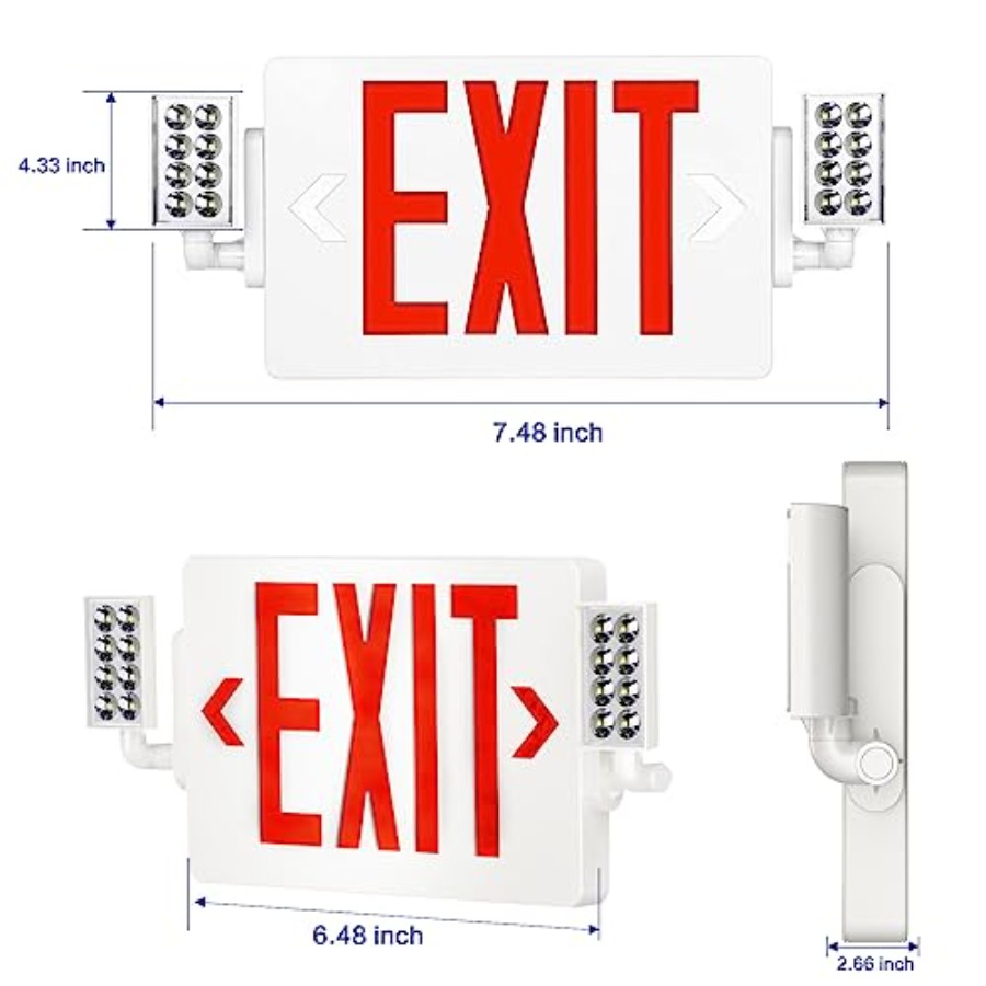 Spectsun 1 Pack Exit Signs wit - Emergency Exit Sign recension och pris