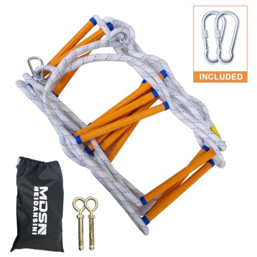 Rope Ladder, 49 Feet Emergency - Fire Escape Ladder recension och pris