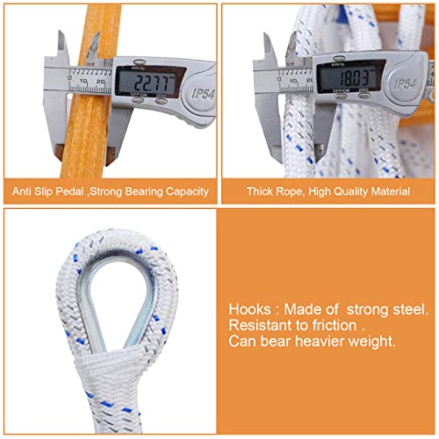 Rope Ladder, 49 Feet Emergency - Fire Escape Ladder recension och pris