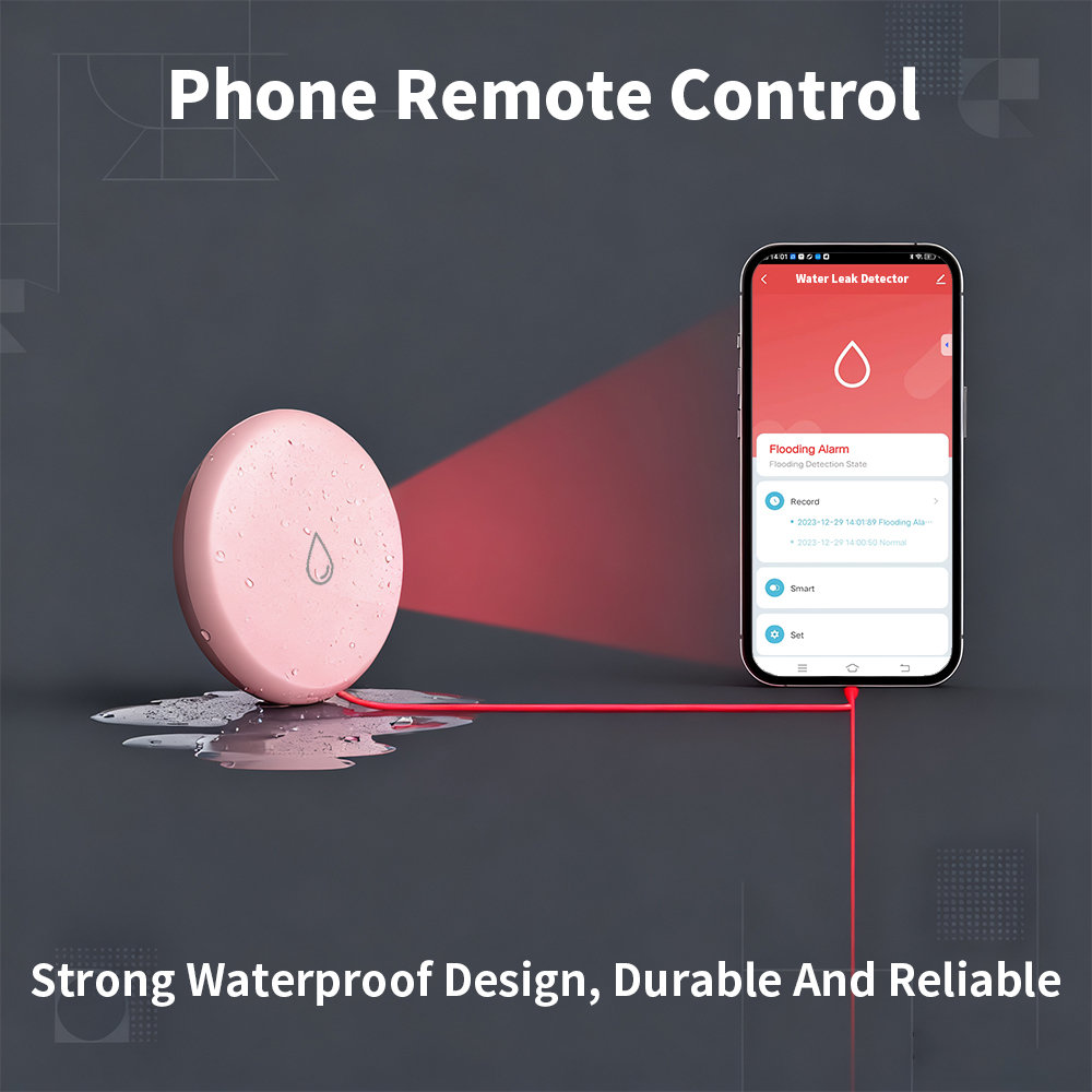 Tuya Zigbee Leakage Sensor LED - Water Alarm Sensor recension och pris
