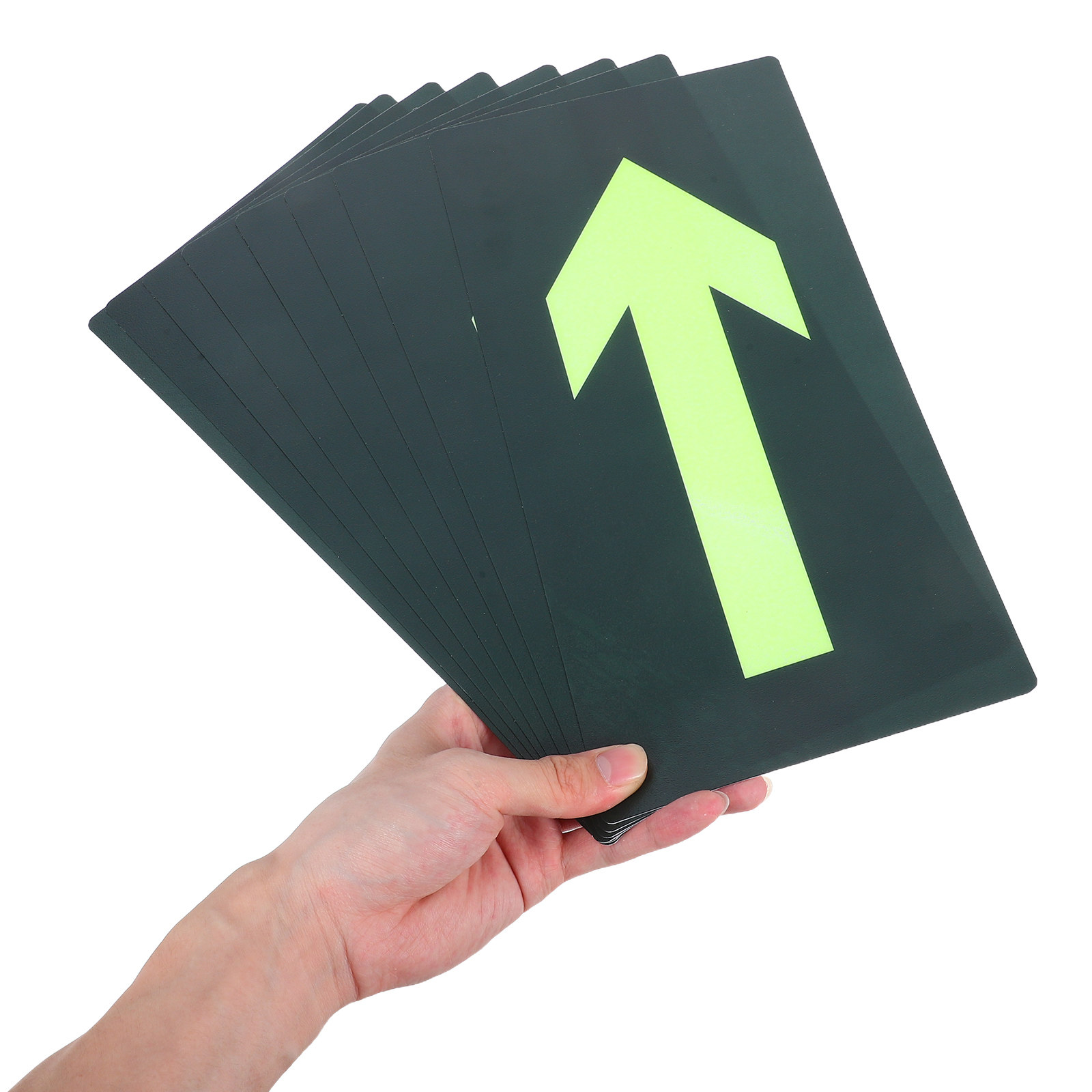8Pcs Self Adhesive Glow Waterp - Emergency Exit Sign recension och pris