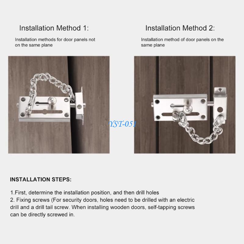 E15A Corrosions Resistant Stee - Security Chain Door recension och pris
