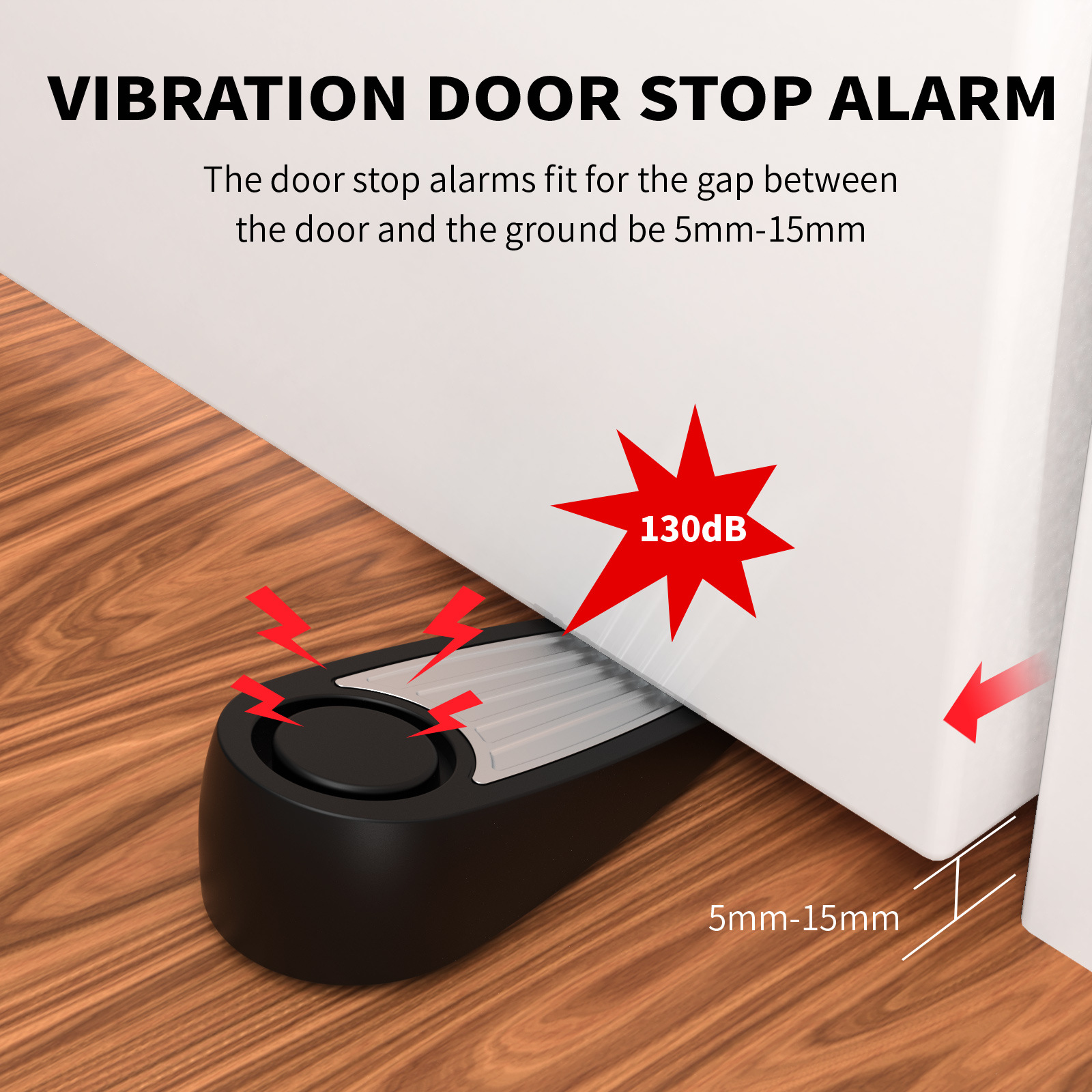 Wireless 130dB Door Stop Alarm - Door Stop Alarm recension och pris