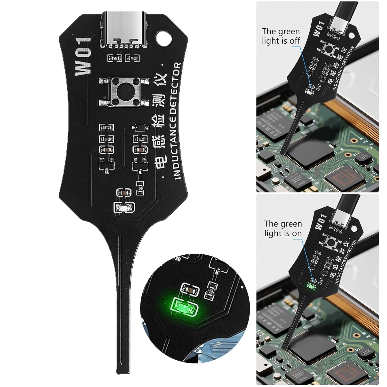 1PC W01 Motherboard Coil Teste - Co Detector Plug recension och pris