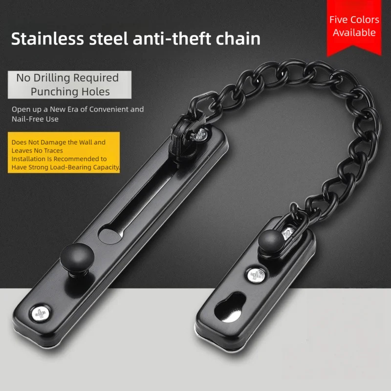 Multi-Color Stainless Steel An - Security Chain Door recension och pris