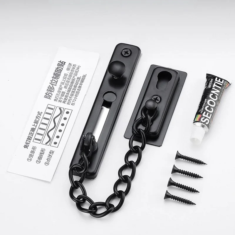 Multi-Color Stainless Steel An - Security Chain Door recension och pris