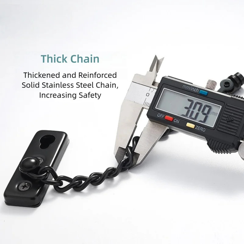 Multi-Color Stainless Steel An - Security Chain Door recension och pris