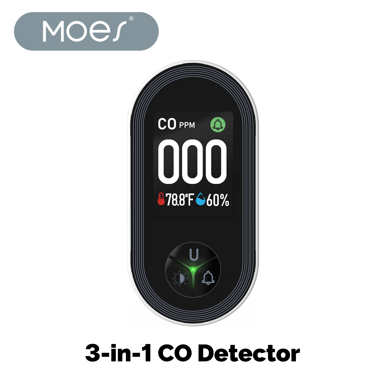 MOES 3in1 Carbon Monoxide Dete - Co Detector Plug recension och pris