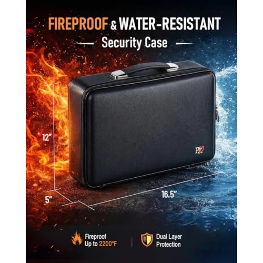 Fireproof Document Box - Hard- - Fire Safe Document recension och pris