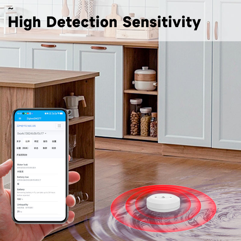 Smart ZigBee3.0 2MQTT Water Le - Water Alarm Sensor recension och pris