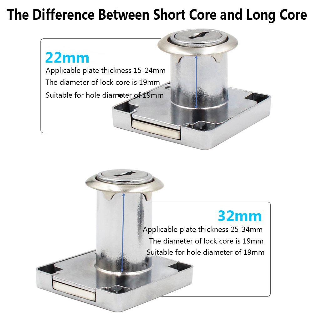 Office Burglarproof Zinc Alloy - Medicine Cabinet Lock recension och pris