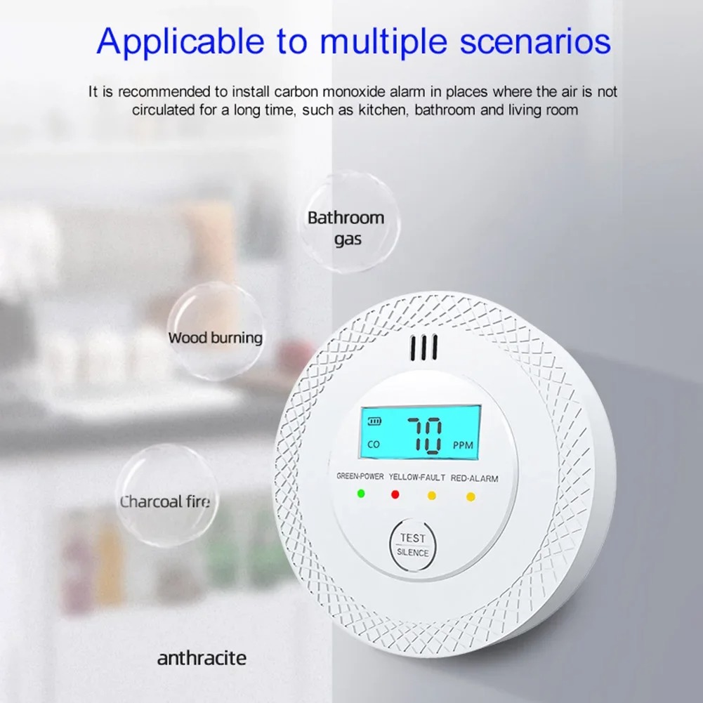 Carbon Monoxide Alarm Detector - Smoke Detector Interconnected recension och pris