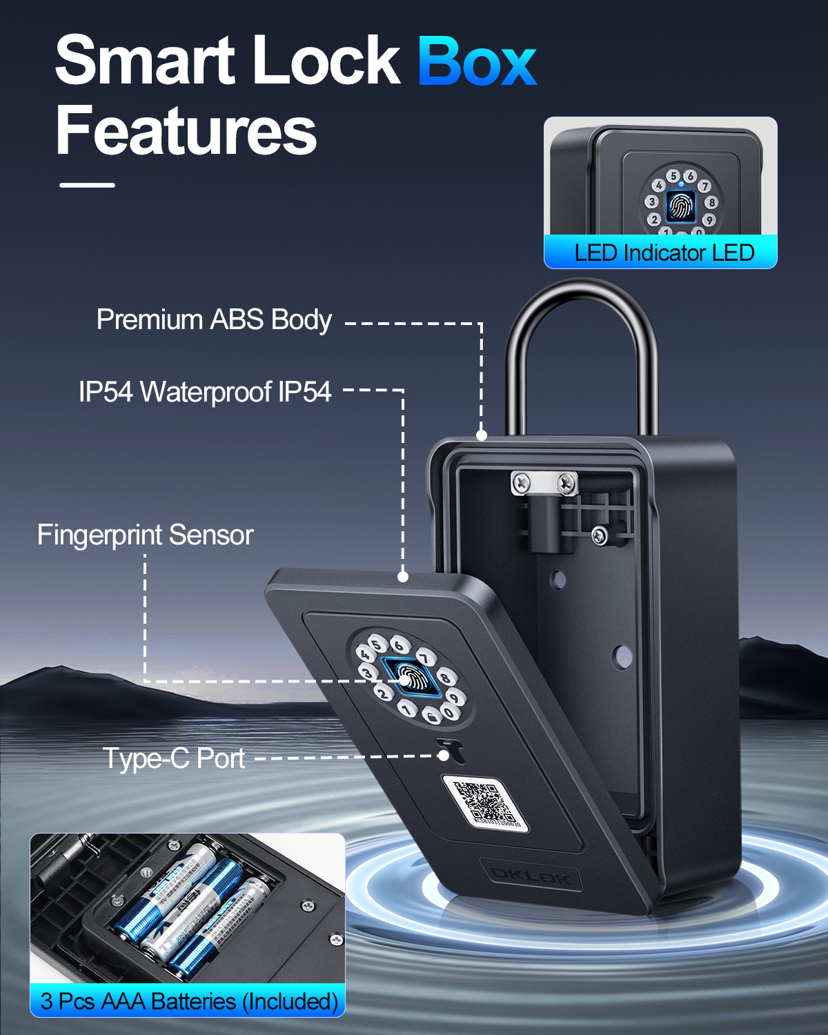 Wireless Smart lock Box Blueto - Lockbox Key Secure recension och pris