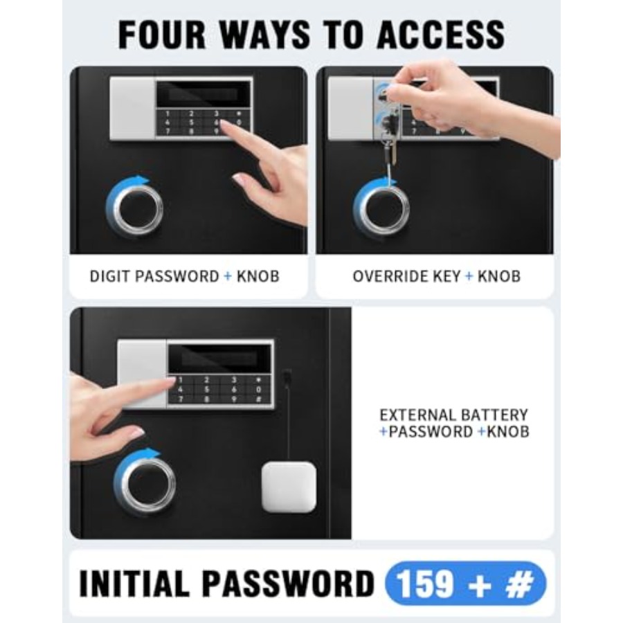 8.4 CuFt Heavy Duty Home Safe  - Lockbox Key Secure recension och pris