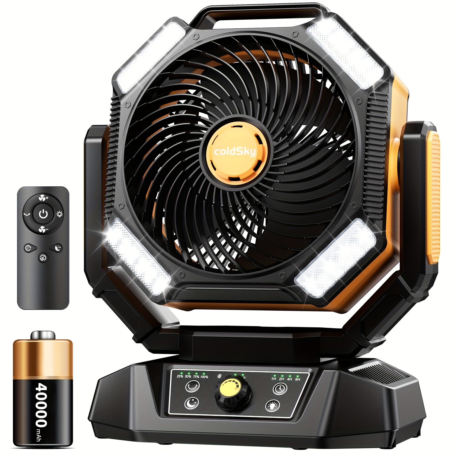 coldSky  Camping Fan, Battery  - Power Outage Light recension och pris