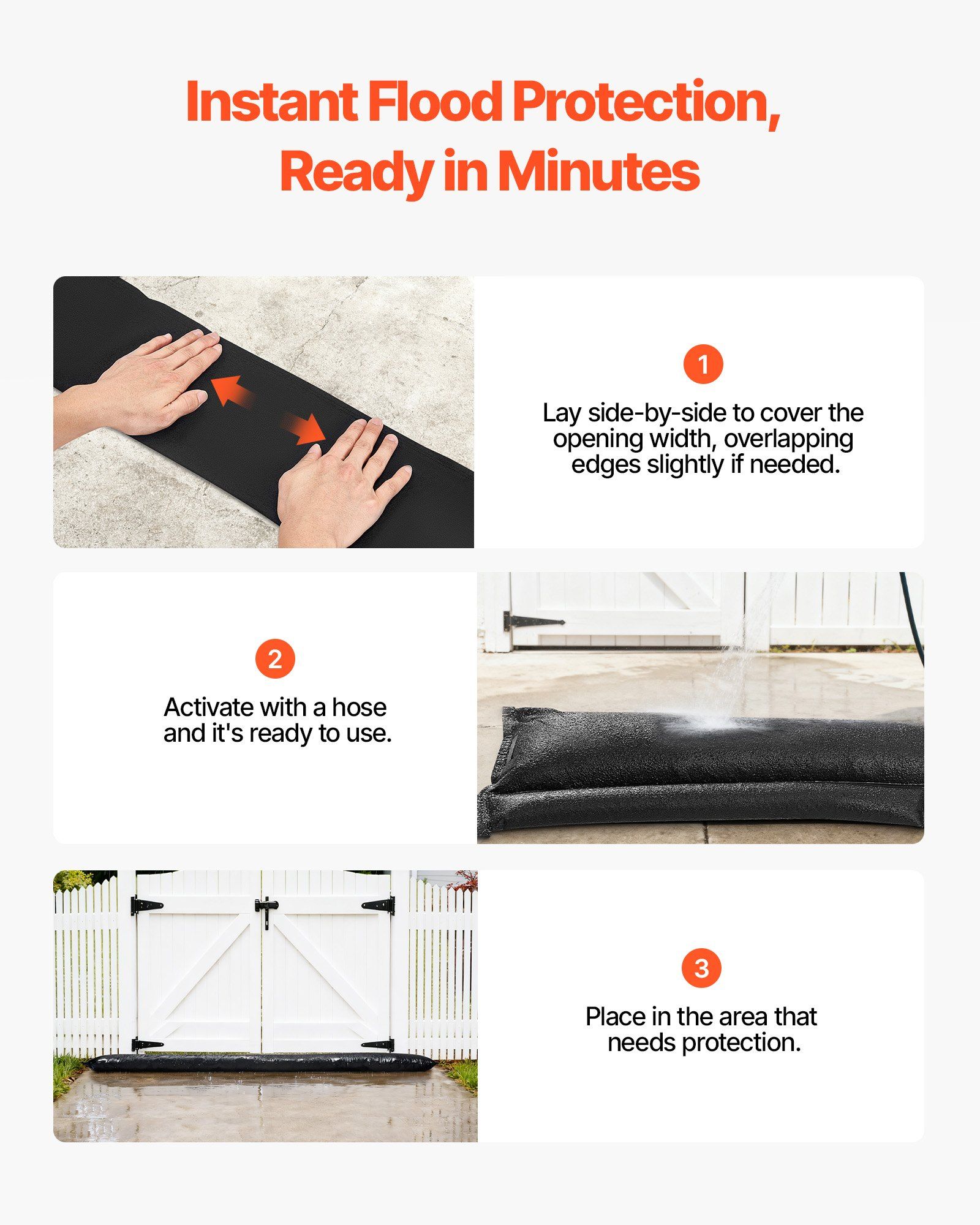Flood Barrier, 8 Pack, 10 x 0. - Flood Barrier Bag recension och pris